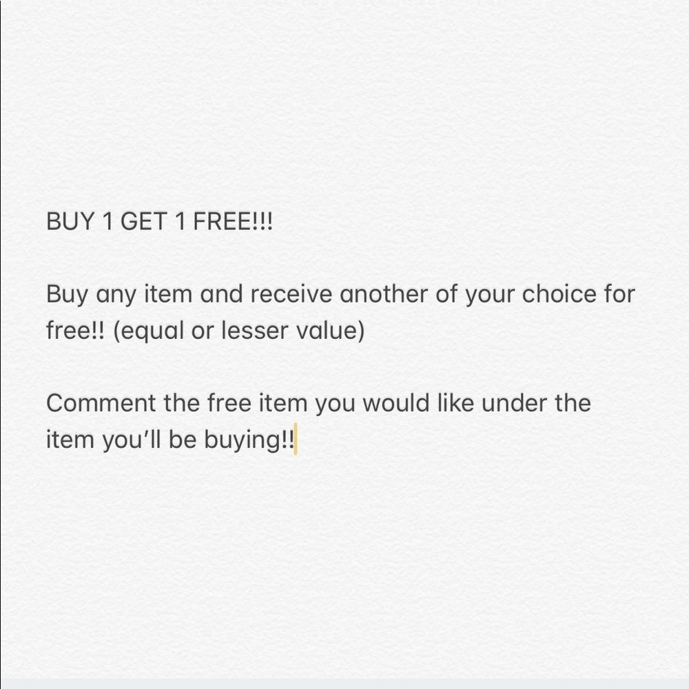 CLOSET CLEAR OUT BUY 1 GET 1